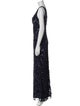 Aidan Mattox V-Neck Long Dress