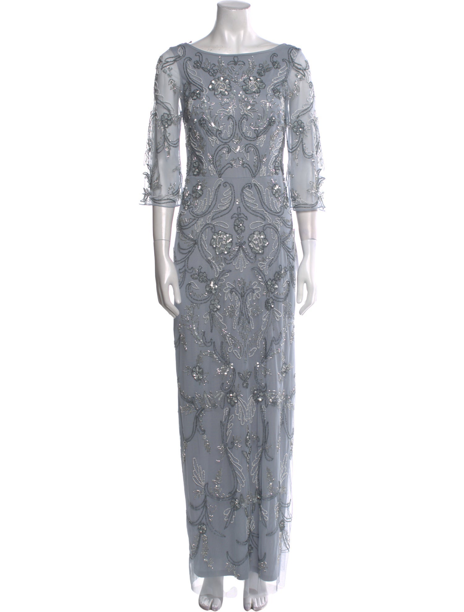 Aidan Mattox Lace Pattern Long Dress w/ Tags