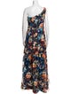 Aidan Mattox Floral Print Long Dress
