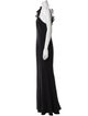 Aidan Mattox One-Shoulder Long Dress