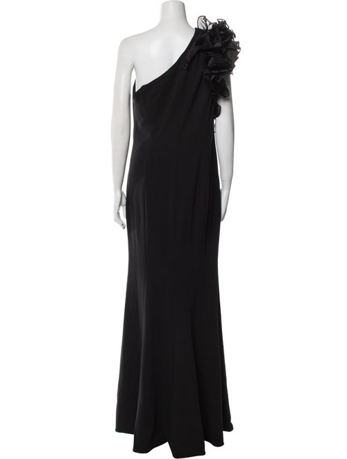 Aidan Mattox One-Shoulder Long Dress