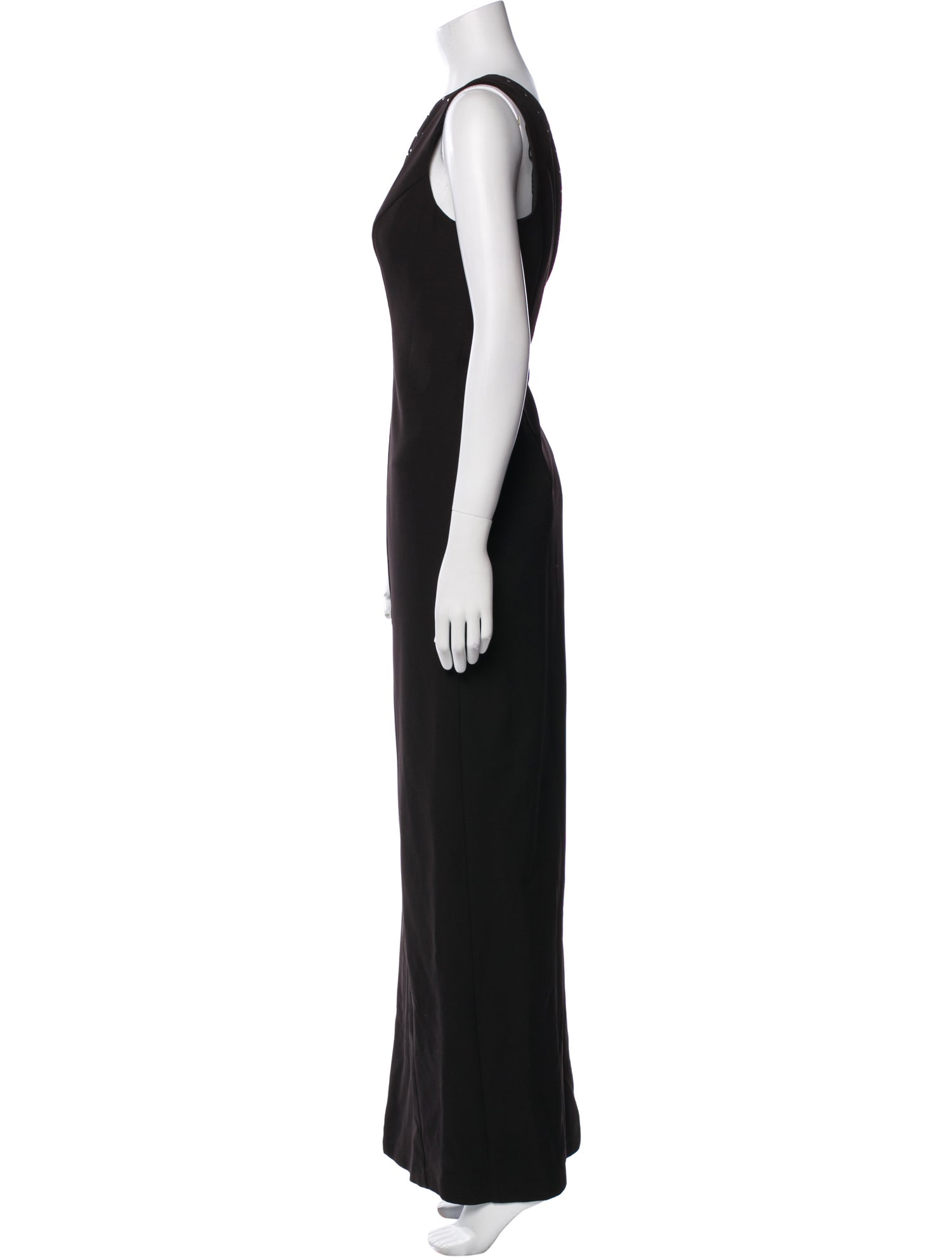 Aidan Mattox One-Shoulder Long Dress