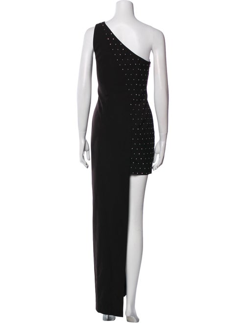 Aidan Mattox One-Shoulder Long Dress