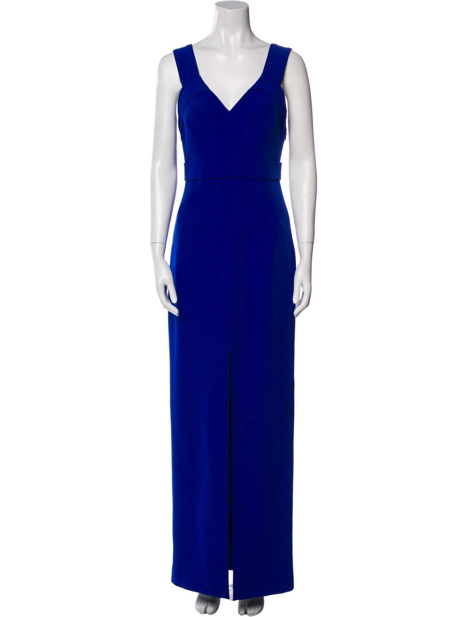 Aidan Mattox V-Neck Long Dress