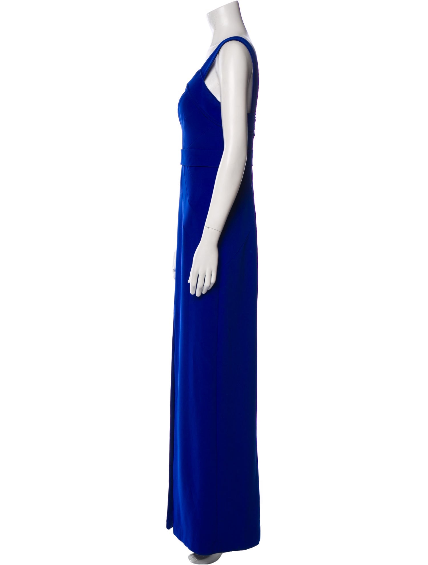 Aidan Mattox V-Neck Long Dress