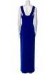 Aidan Mattox V-Neck Long Dress