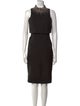 Aidan Mattox Mock Neck Knee-Length Dress