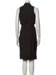 Aidan Mattox Mock Neck Knee-Length Dress