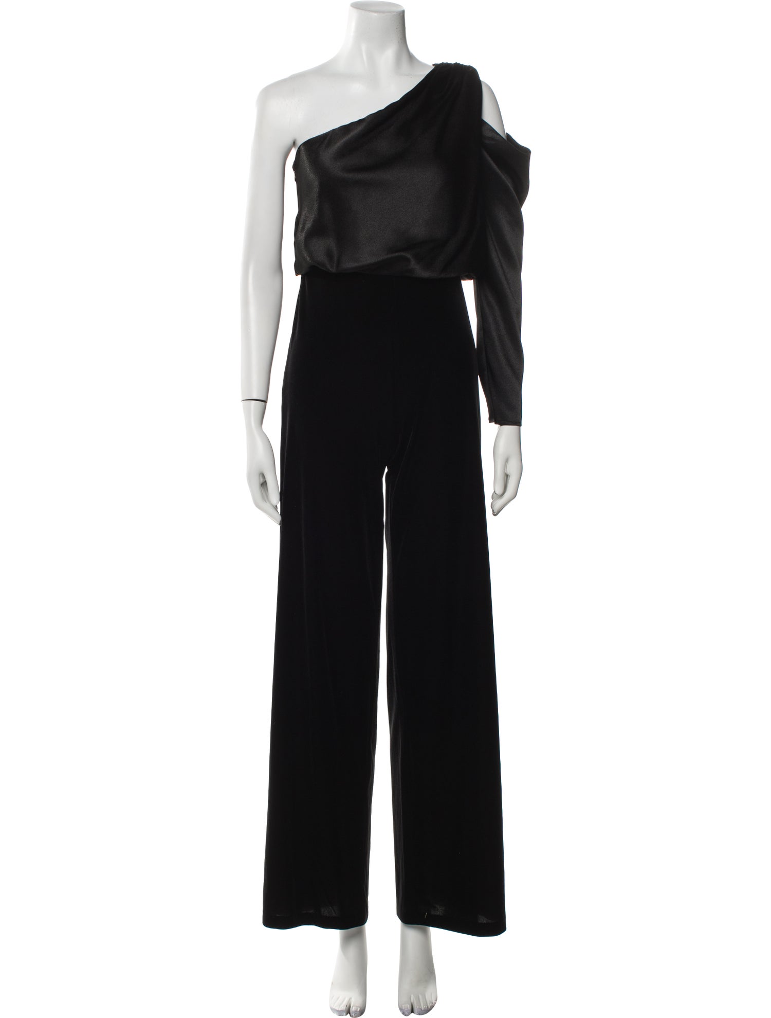Aidan Mattox One-Shoulder Jumpsuit