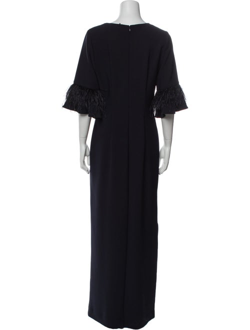 Aidan Mattox V-Neck Long Dress