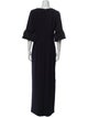 Aidan Mattox V-Neck Long Dress