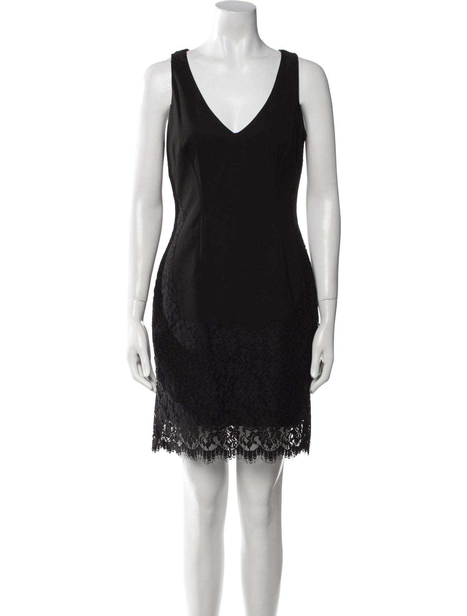 Aidan Mattox V-Neck Mini Dress