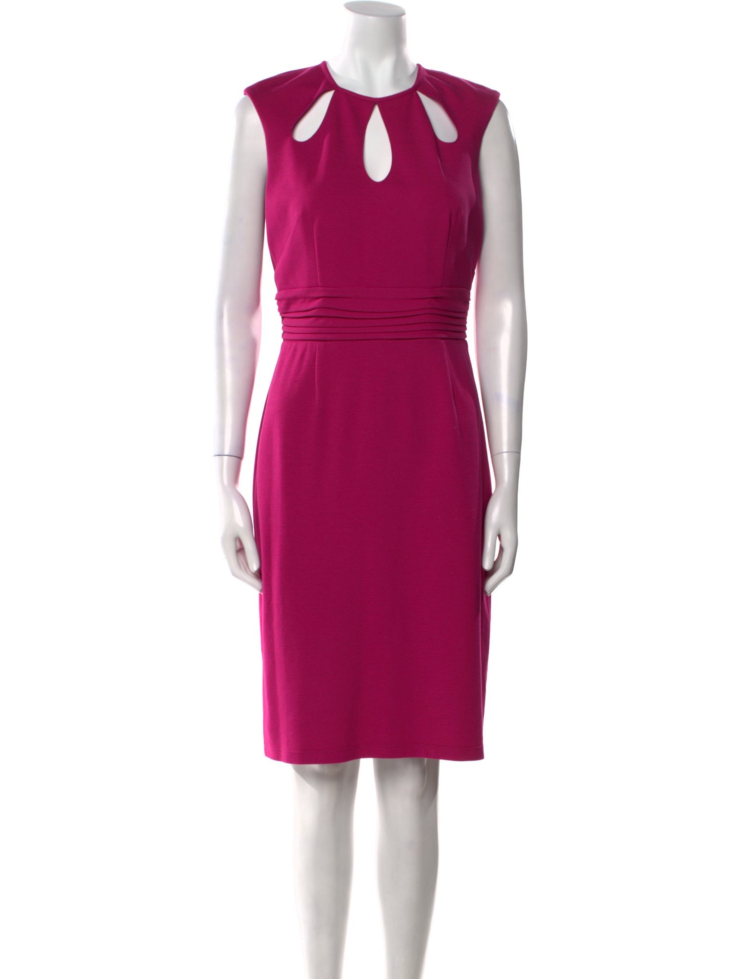 Aidan Mattox Crew Neck Knee-Length Dress