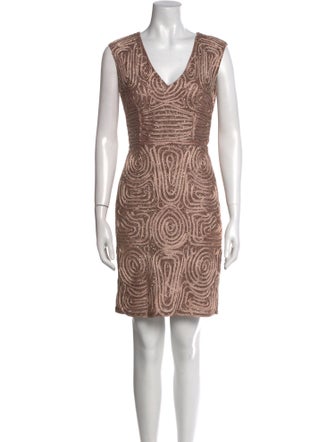 Aidan Mattox Printed Mini Dress