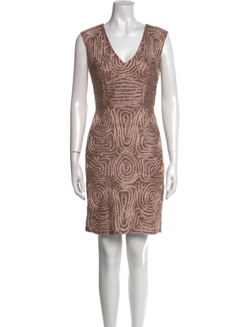 Aidan Mattox Printed Mini Dress
