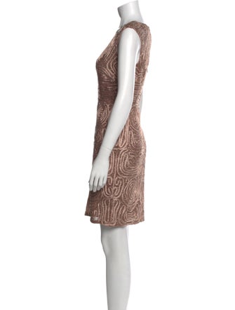 Aidan Mattox Printed Mini Dress