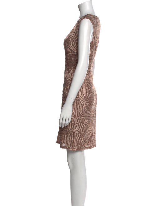 Aidan Mattox Printed Mini Dress