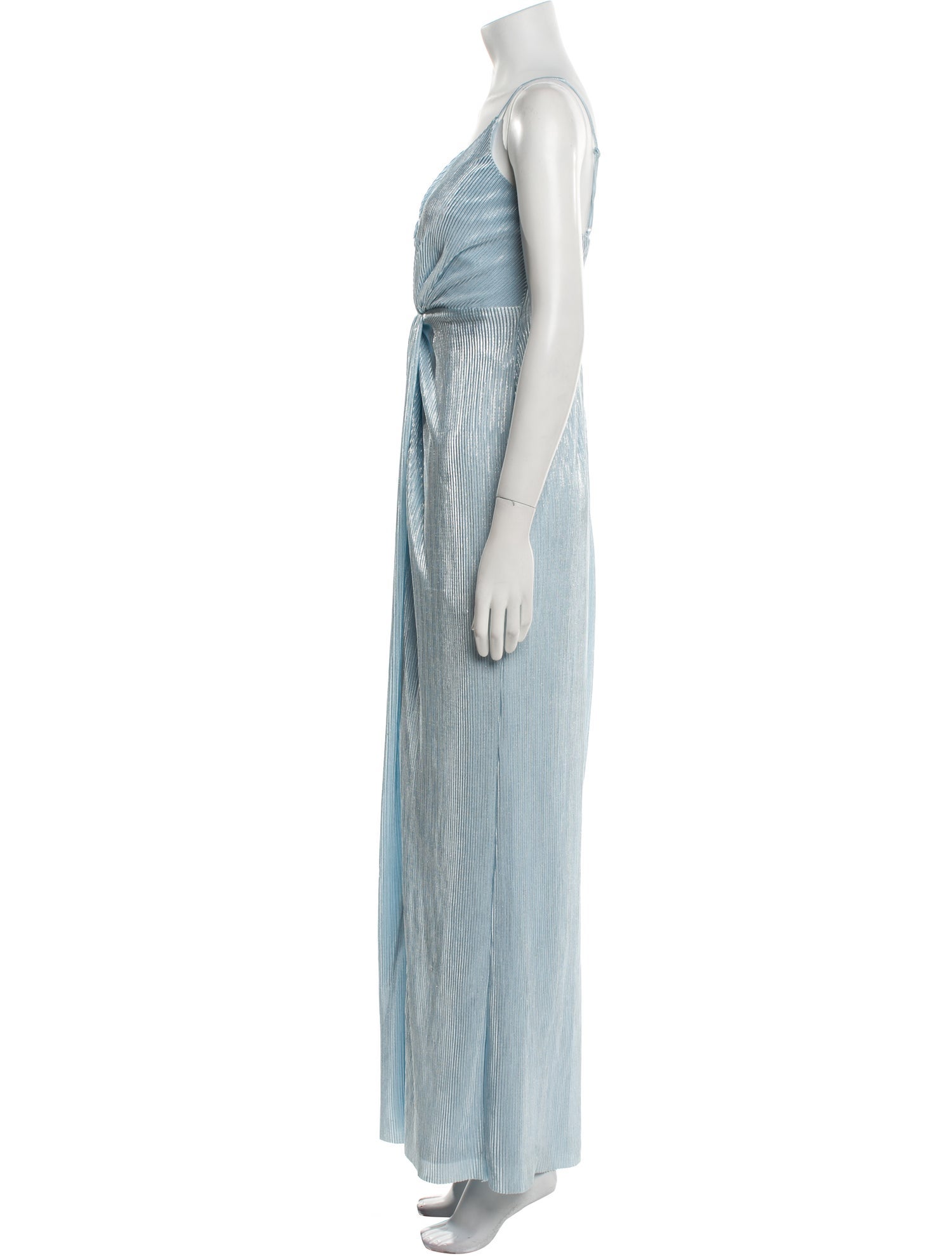 Aidan Mattox V-Neck Long Dress