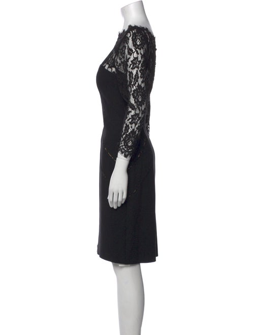 Aidan Mattox Lace Pattern Knee-Length Dress