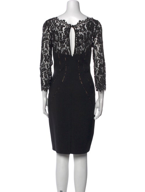 Aidan Mattox Lace Pattern Knee-Length Dress