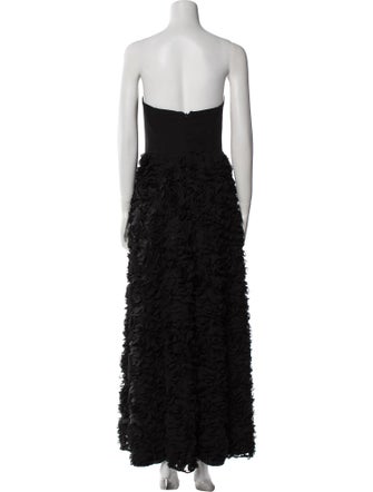 Aidan Mattox Strapless Long Dress