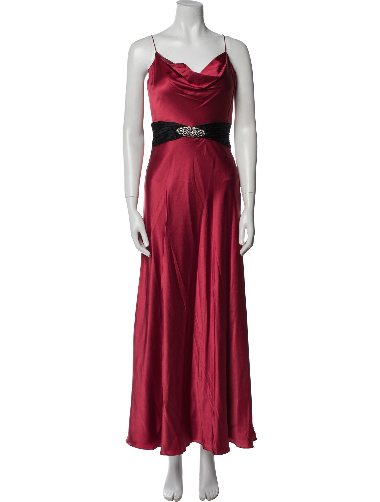 Aidan Mattox Silk Long Dress