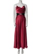 Aidan Mattox Silk Long Dress