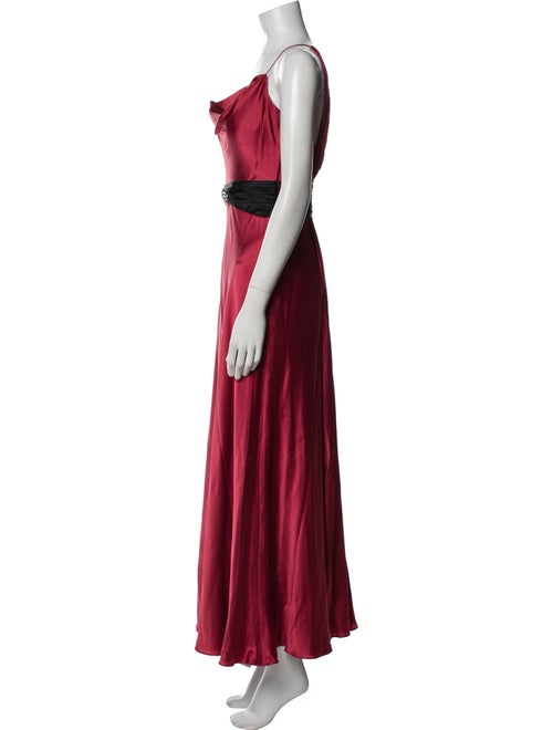 Aidan Mattox Silk Long Dress