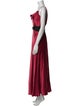 Aidan Mattox Silk Long Dress