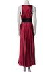 Aidan Mattox Silk Long Dress