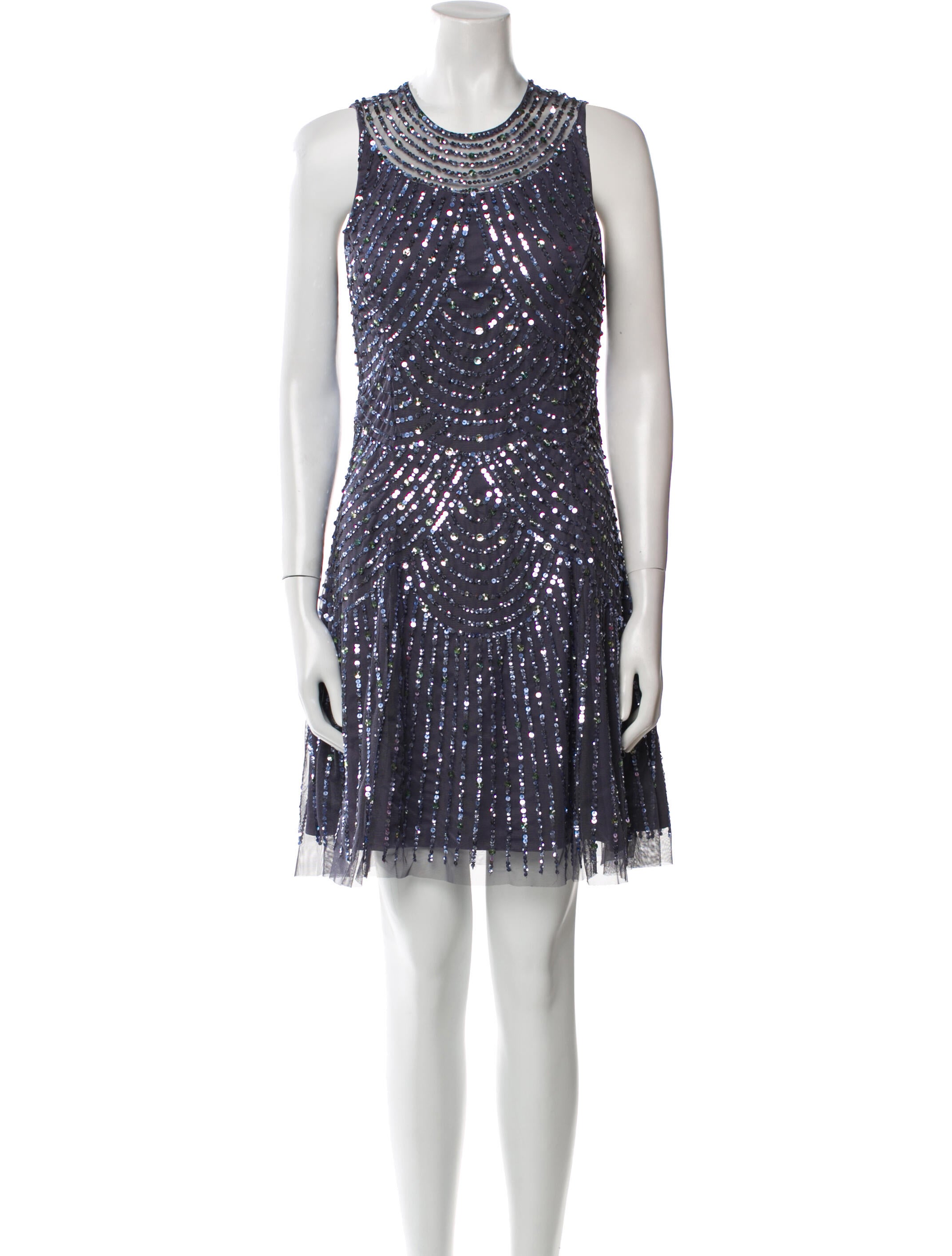 Aidan Mattox Crew Neck Mini Dress w/ Tags