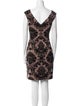 Aidan Mattox Printed Mini Dress