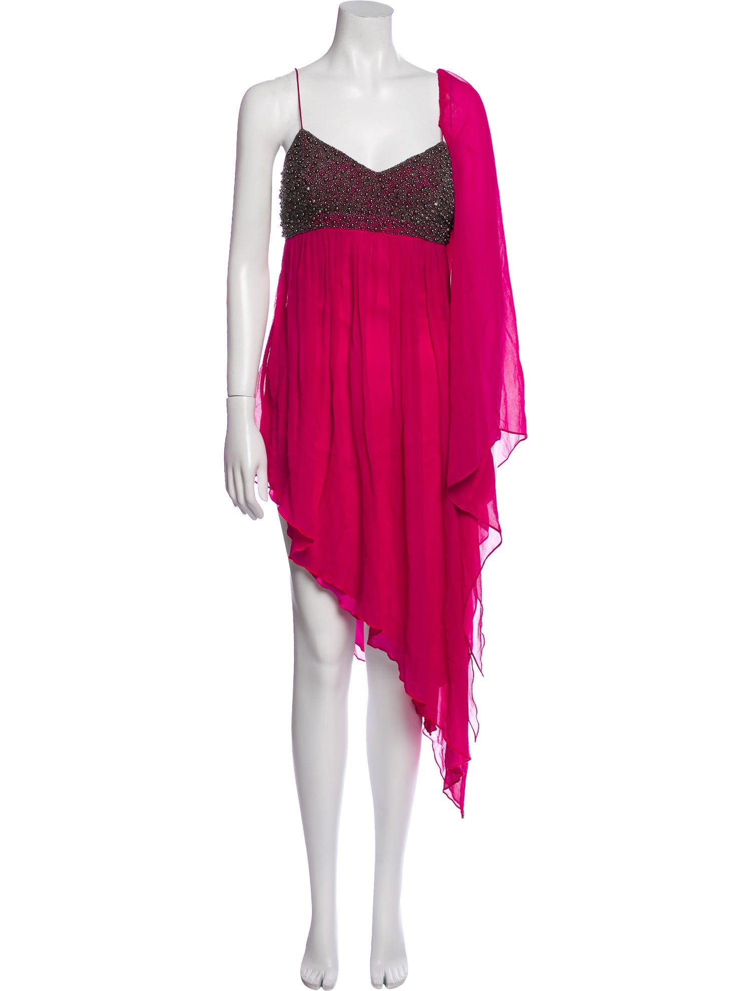 Aidan Mattox Silk Midi Length Dress