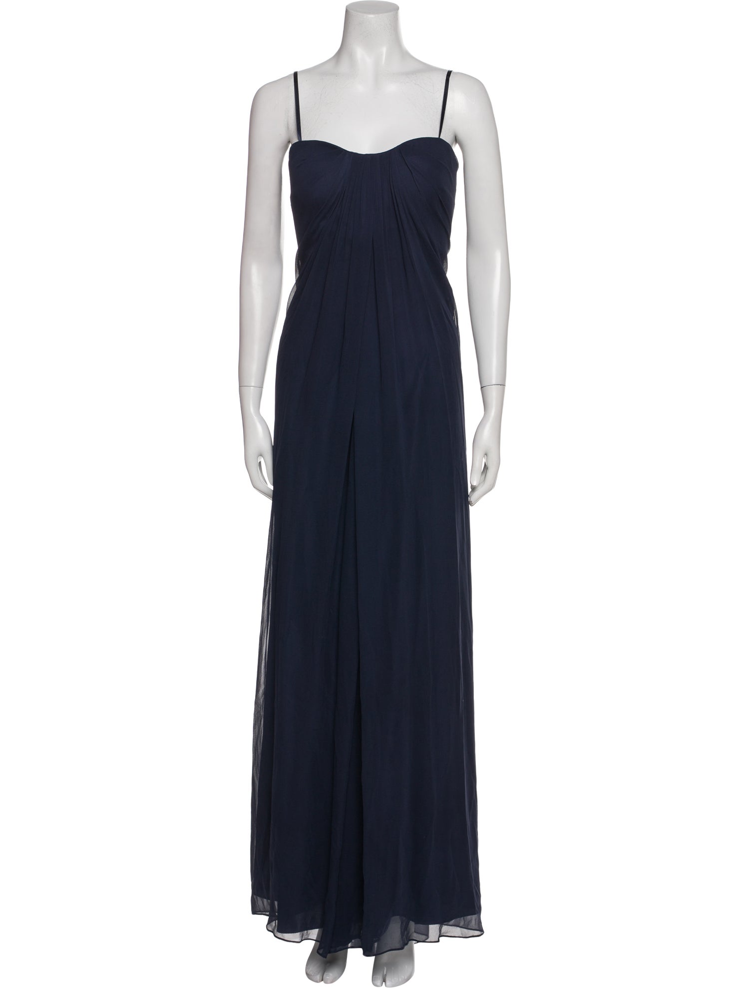 Aidan Mattox Silk Long Dress