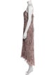 Aidan Mattox Lace Pattern Long Dress