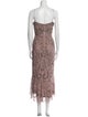 Aidan Mattox Lace Pattern Long Dress