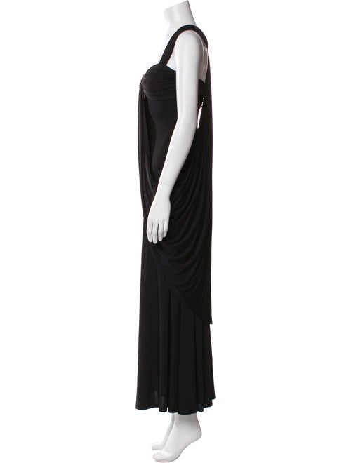 Aidan Mattox Square Neckline Long Dress
