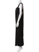 Aidan Mattox Square Neckline Long Dress