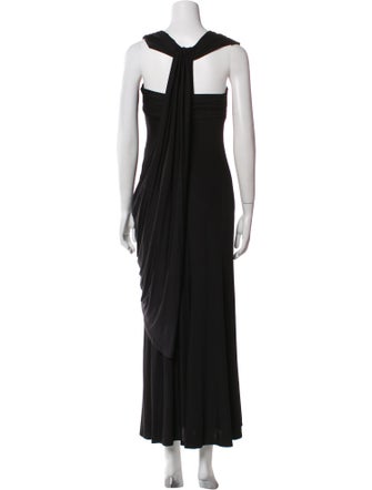 Aidan Mattox Square Neckline Long Dress