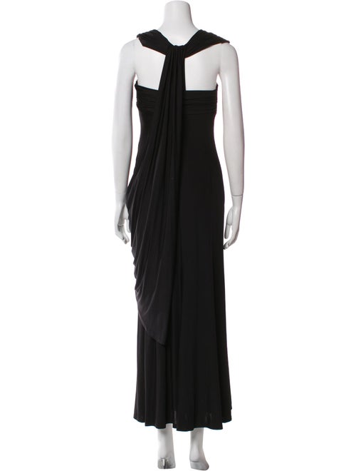 Aidan Mattox Square Neckline Long Dress