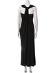 Aidan Mattox Square Neckline Long Dress