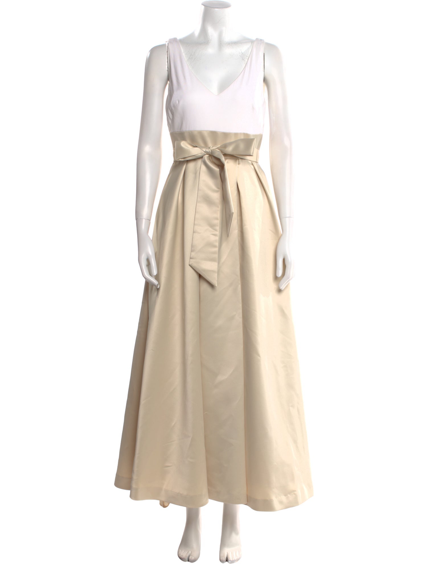 Aidan Mattox V-Neck Long Dress