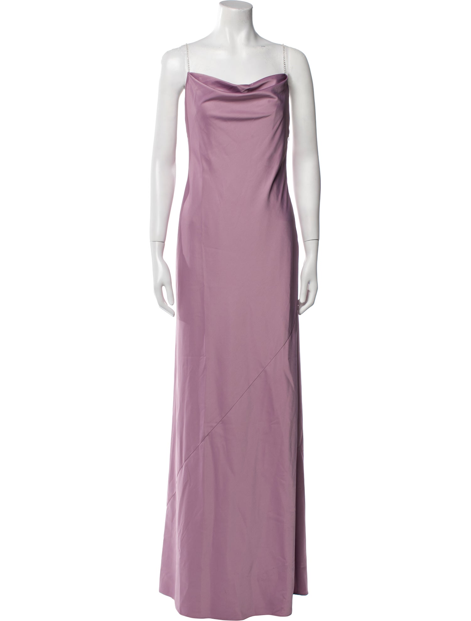Aidan Mattox Cowl Neck Long Dress