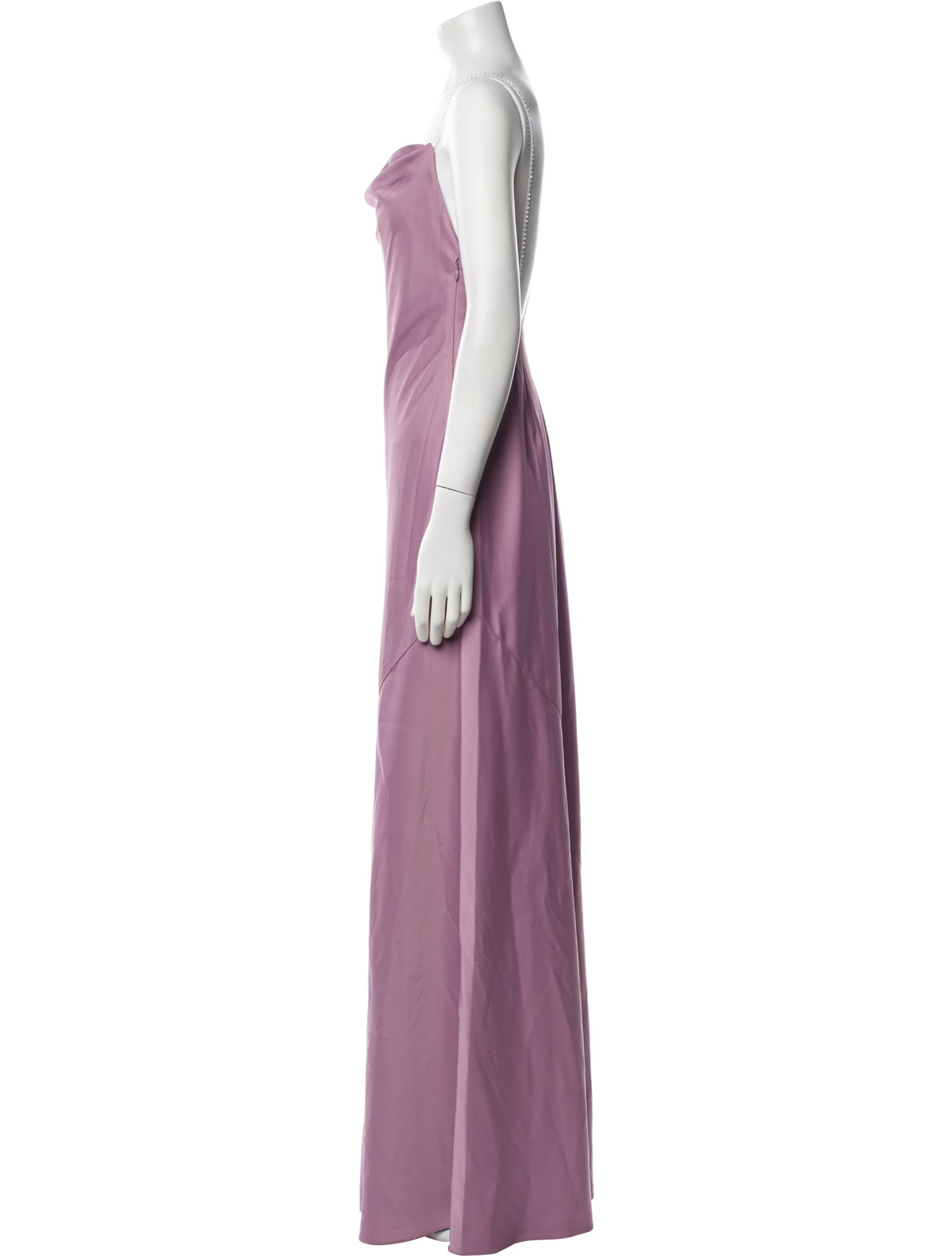 Aidan Mattox Cowl Neck Long Dress
