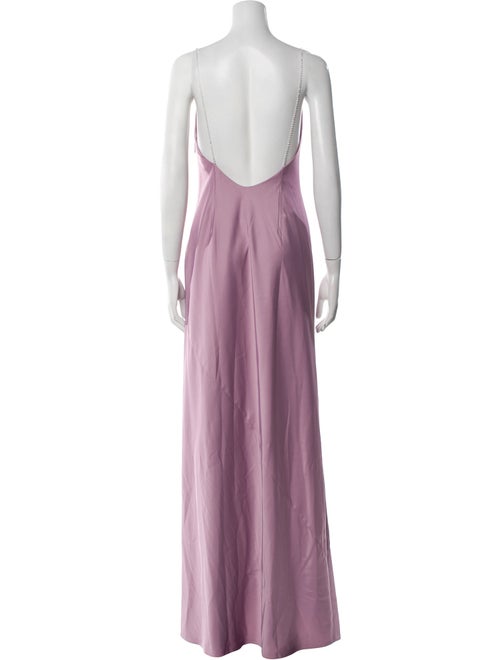Aidan Mattox Cowl Neck Long Dress