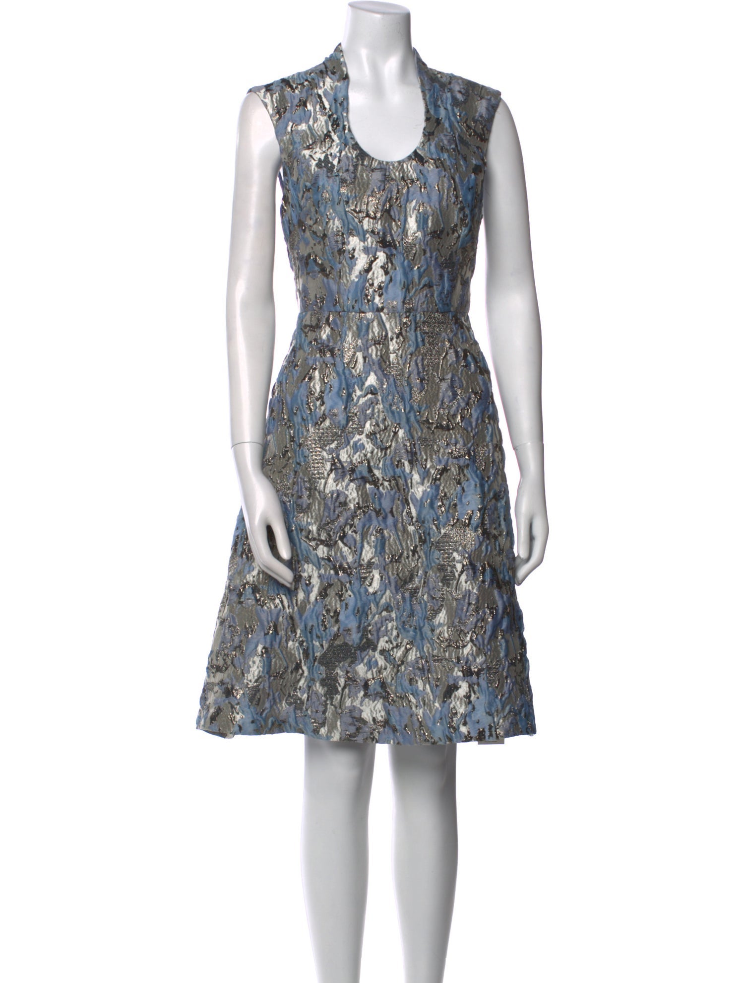 Aidan Mattox Printed Knee-Length Dress