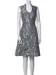 Aidan Mattox Printed Knee-Length Dress
