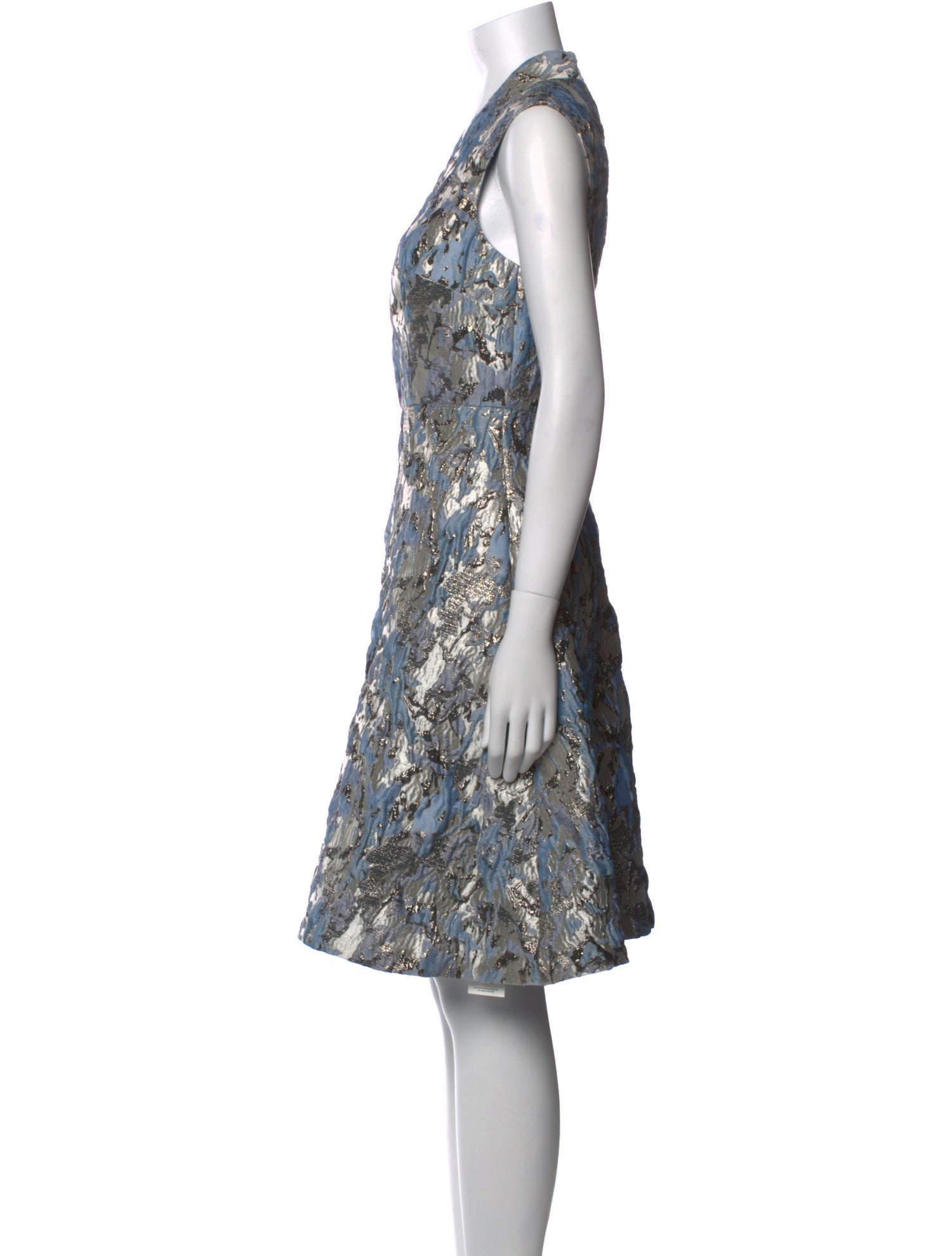Aidan Mattox Printed Knee-Length Dress