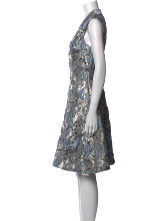 Aidan Mattox Printed Knee-Length Dress