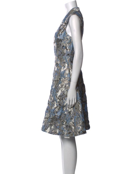 Aidan Mattox Printed Knee-Length Dress